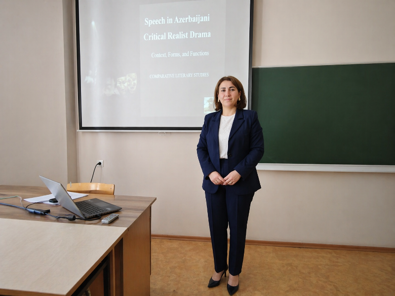 AMEA Gənclər Akademiyasının sədr müavini Polşada tələbələrə mühazirə deyib