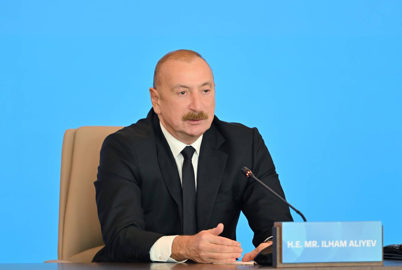 İlham Əliyev VII Ümumdünya Mədəniyyətlərarası Dialoq Forumunun açılışında çıxış edib