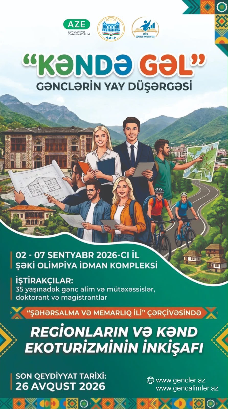 Gənc alim və tədqiqatçılar üçün yay düşərgəsi keçiriləcəkdir