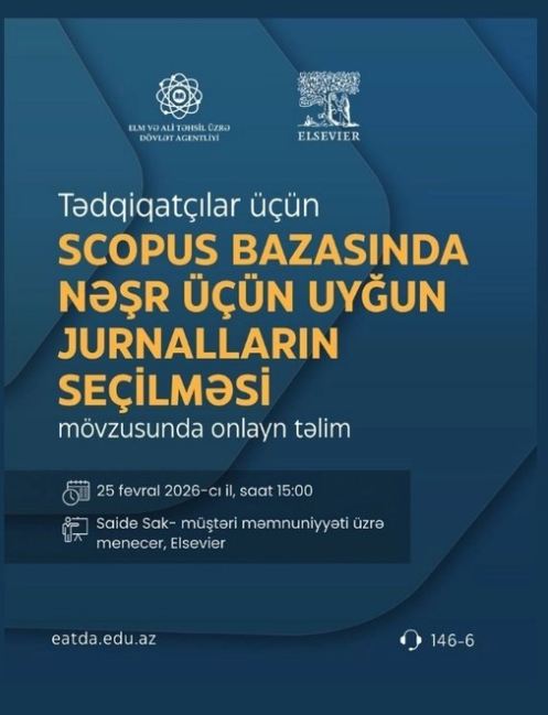 Scopusda uyğun jurnalların seçilməsi təlimi