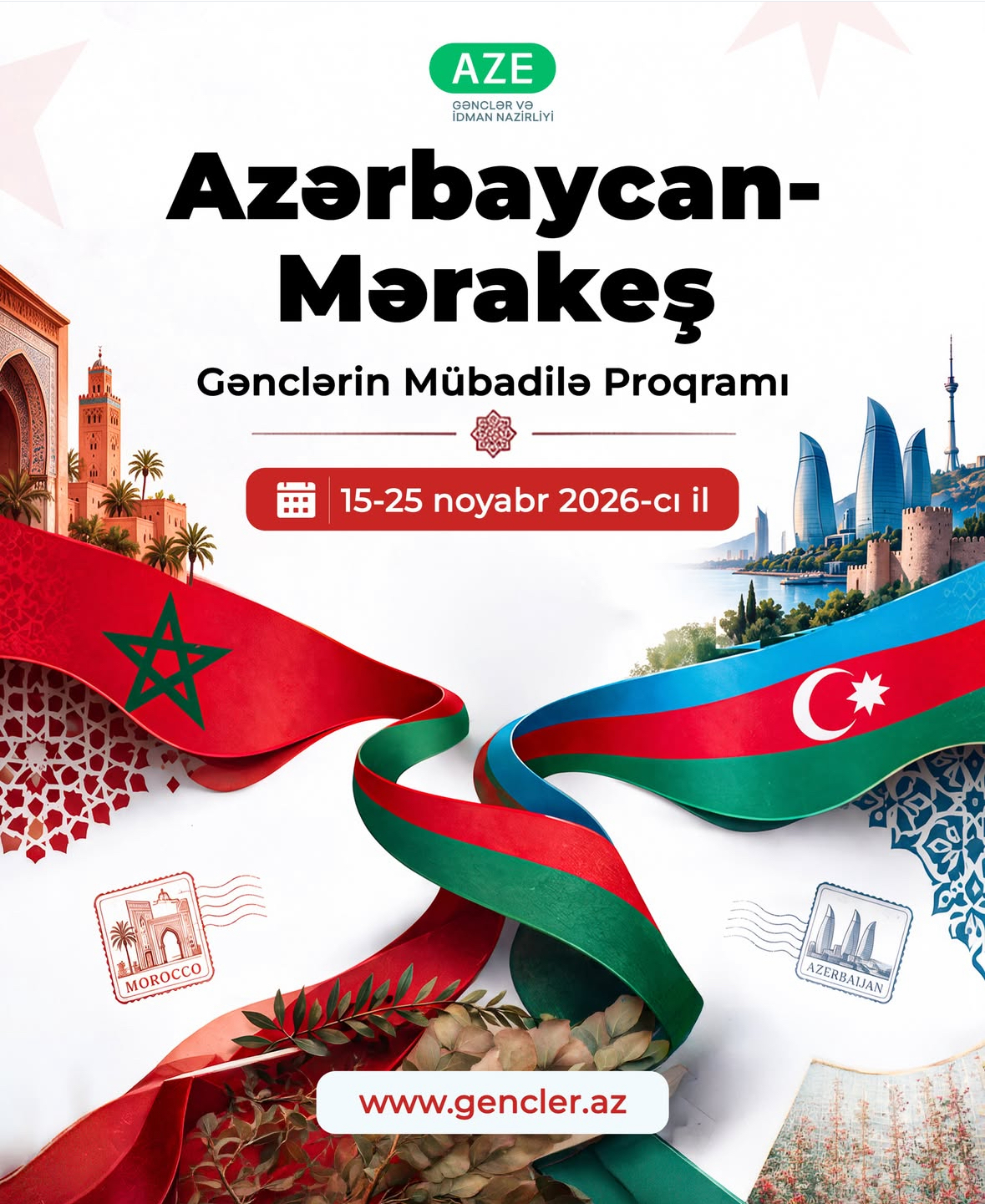 Azərbaycan-Mərakeş Gənclər Mübadiləsi Proqramına qeydiyyat başladı