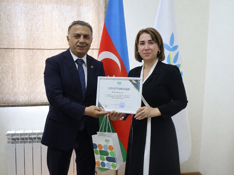 Gənclər Akademiyasının sədr müavini Gənclər və İdman Nazirliyinin Fəxri fərmanı ilə təltif olunub